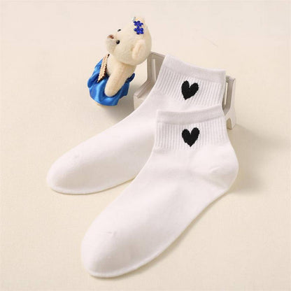 Cute Heart Cotton Ankle Socks Women Casual