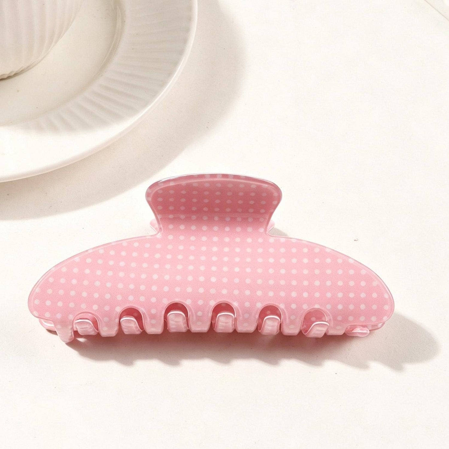Polka Dot Hair Claw Clip
