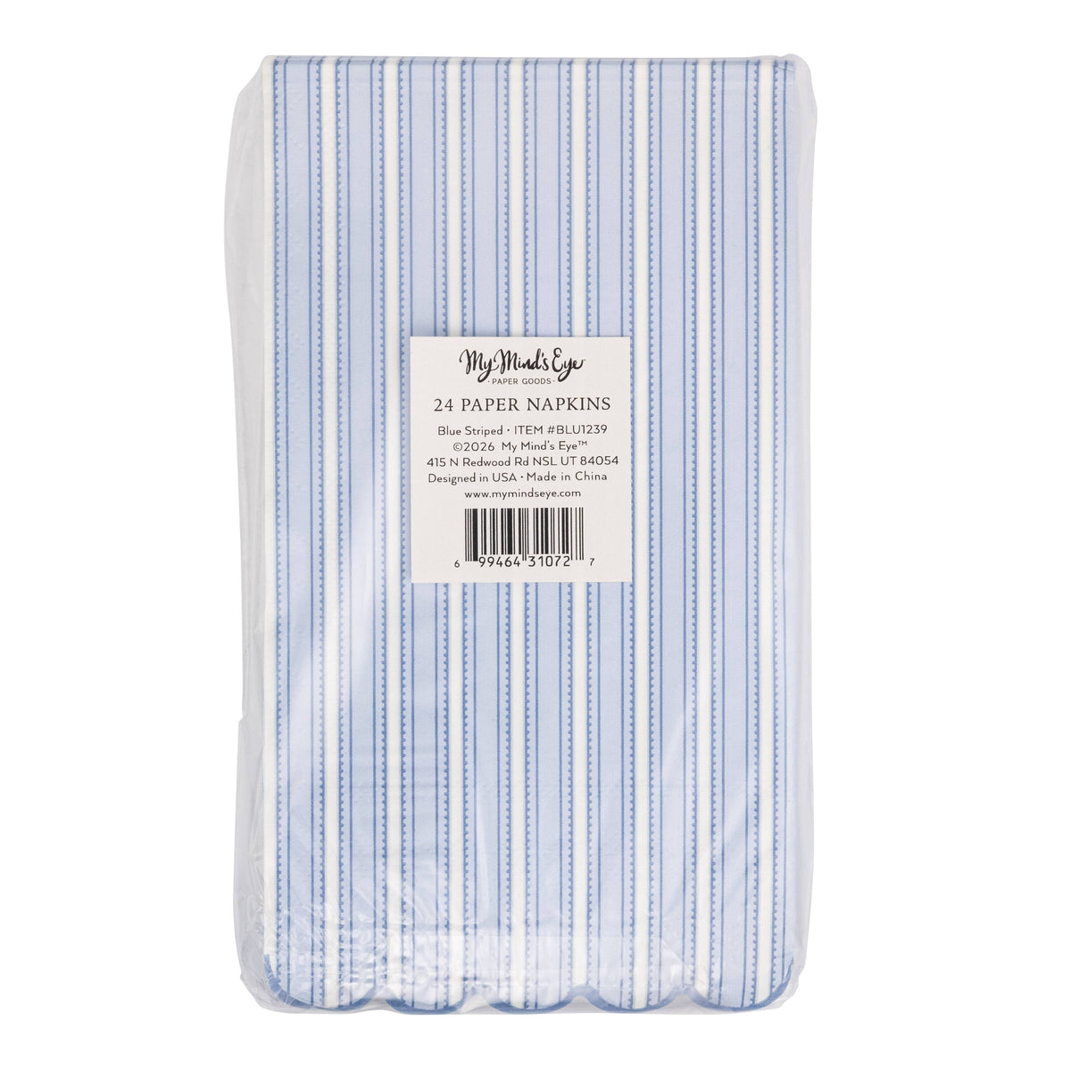 Bluehill Striped Dinner Napkin