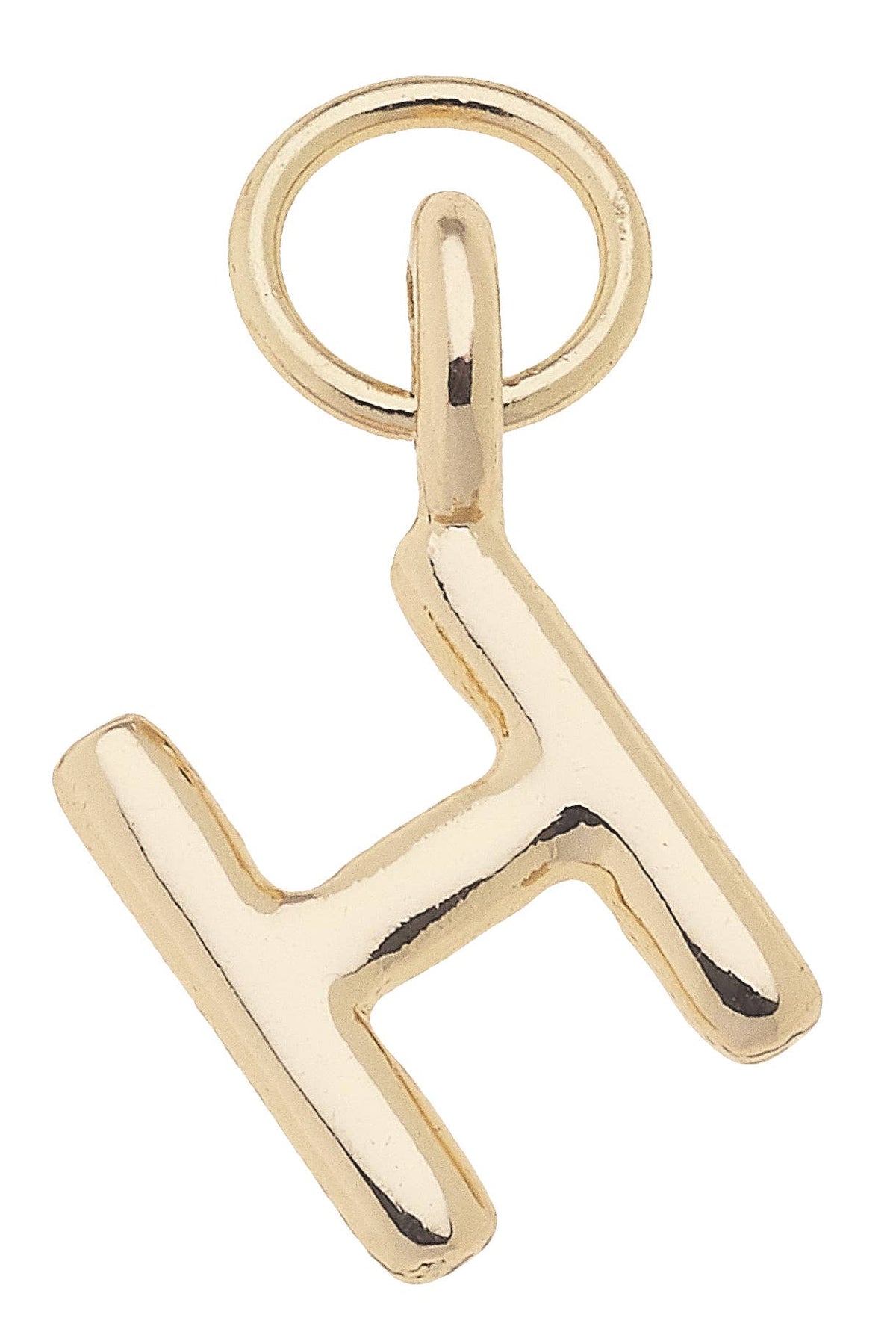 Mini Initial Charm in Shiny Gold
