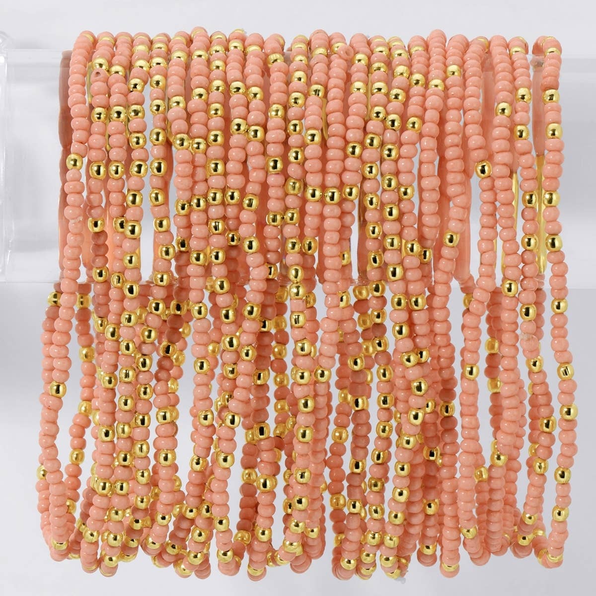 Assorted 2mm Stretch Seed Bead Bracelets