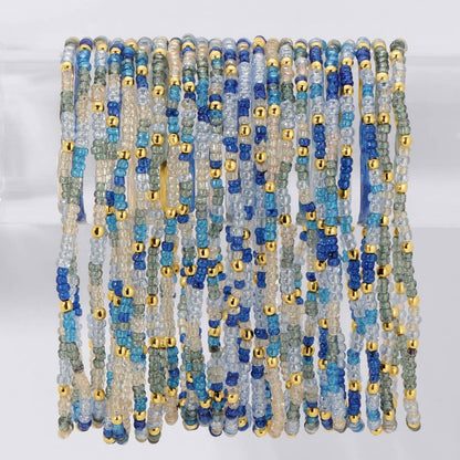 Assorted 2mm Stretch Seed Bead Bracelets