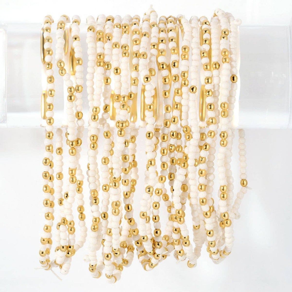 Assorted 2mm Stretch Seed Bead Bracelets