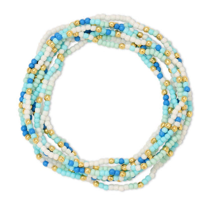 Assorted 2mm Stretch Seed Bead Bracelets
