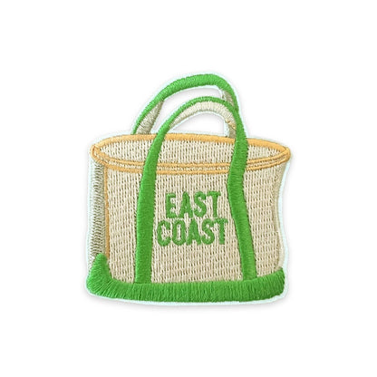 East Coast Coastal Tote Bag Iron-On Patch