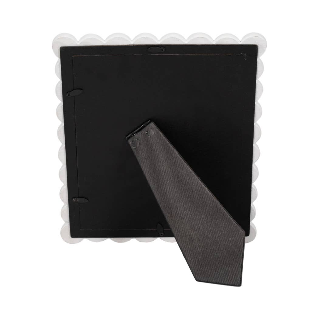 White Scalloped Resin 8x10 Picture Frame