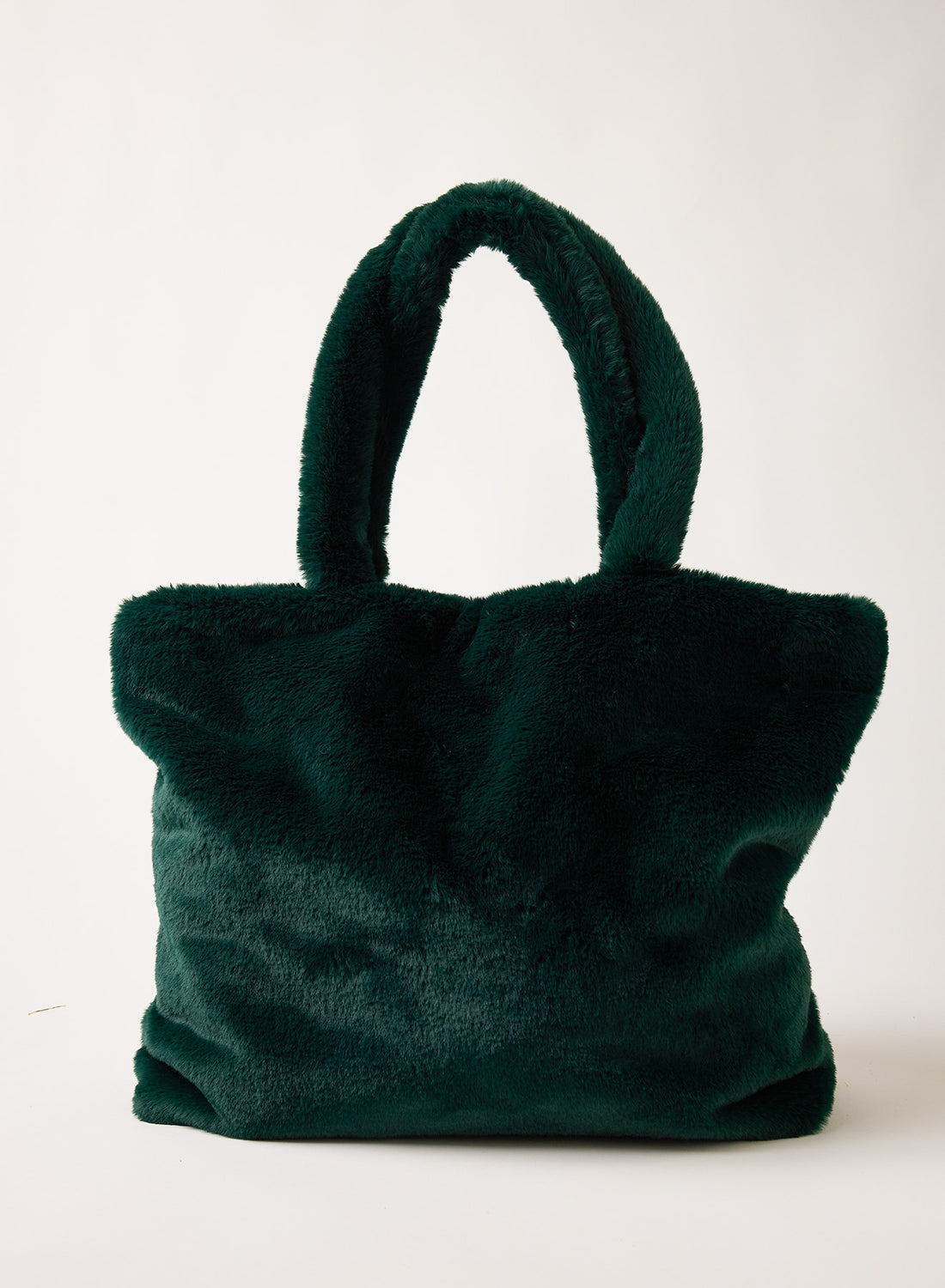 Faux Fur Tote - Pine