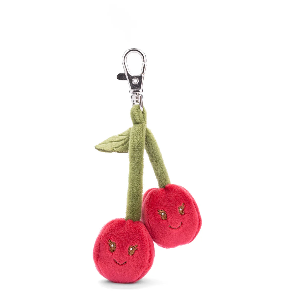 Plush Cherry Charm for Bag