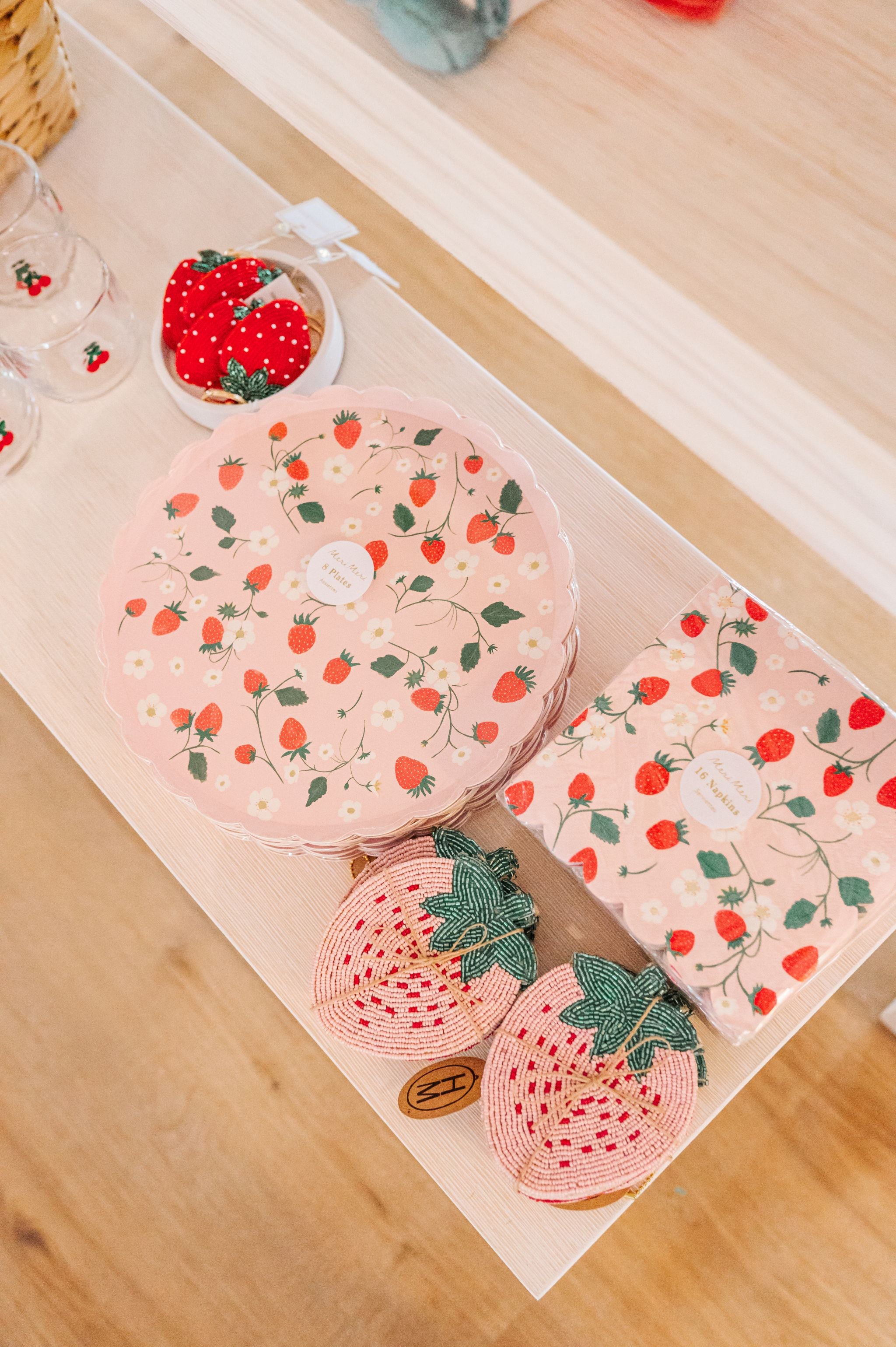 Glass Beaded Cotton Coasters