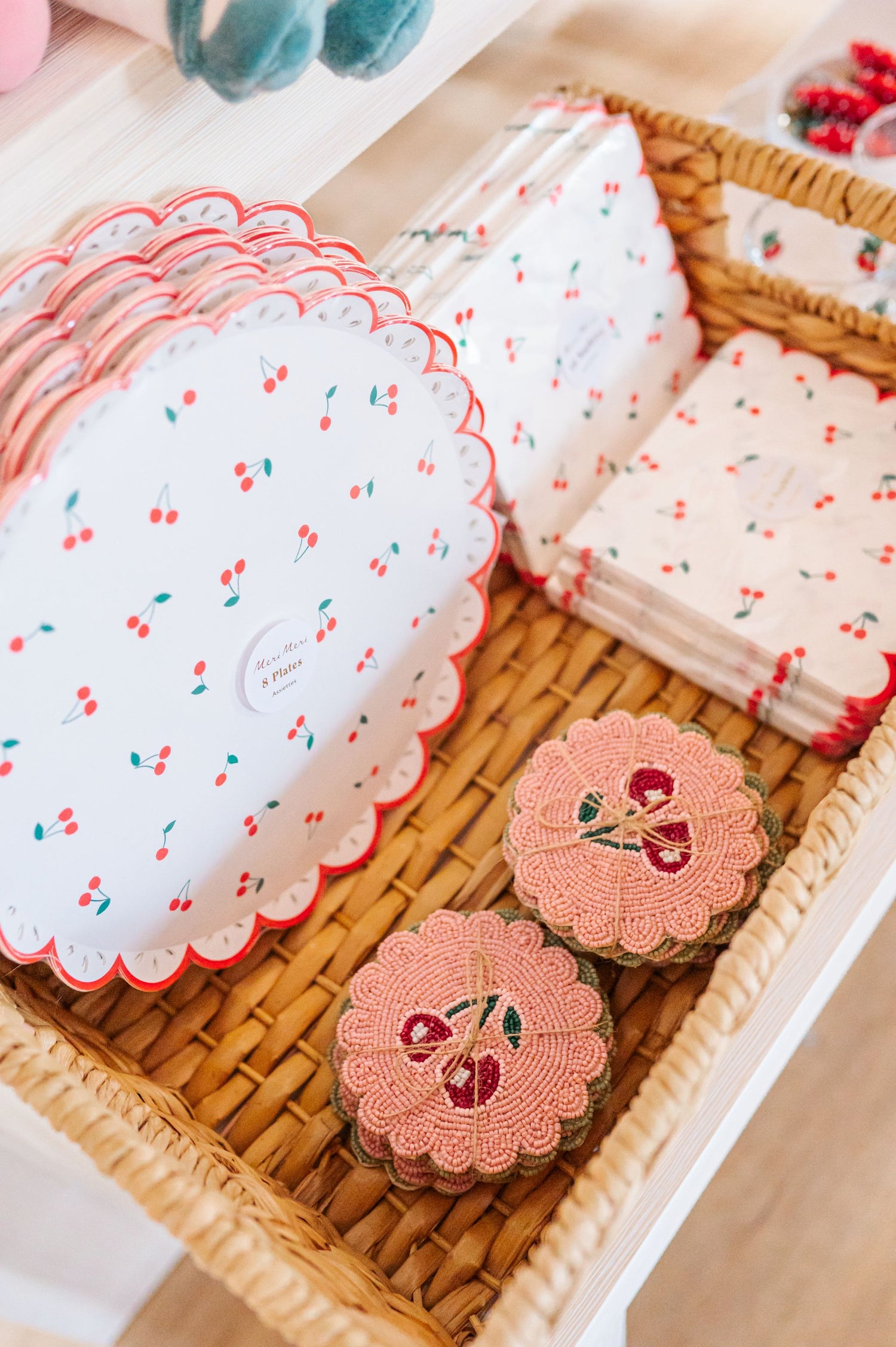 Cherry Pattern Dinner Plates
