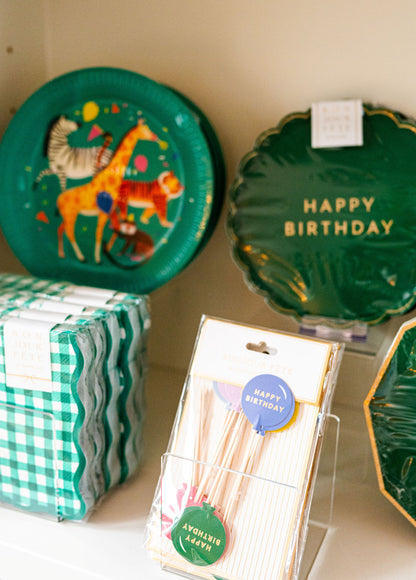 Emerald Green Signature Happy Birthday Small Plates