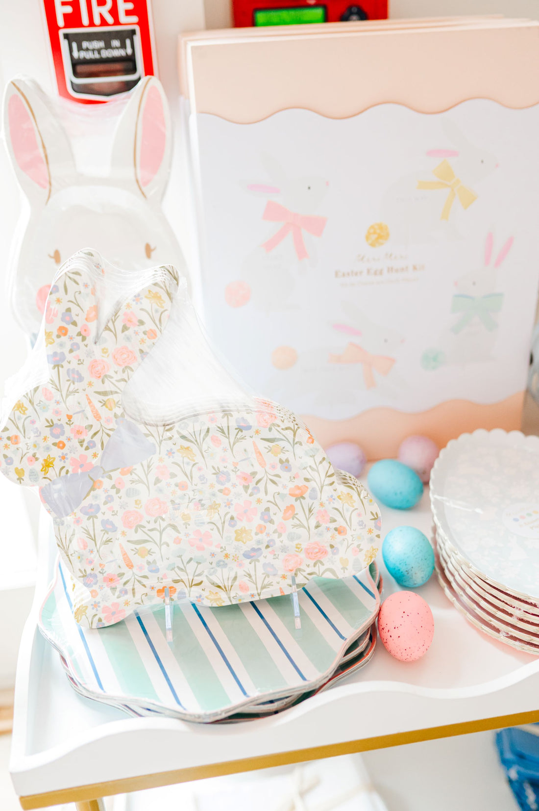 Floral Bunny Plate