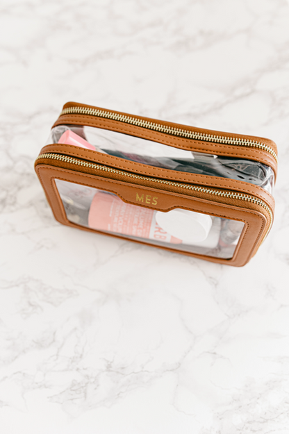 Clear Leather Pouch