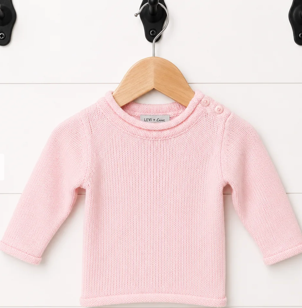 Fairytale pink personalized toddler sweater