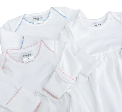 Baby Gown with Picot Trim