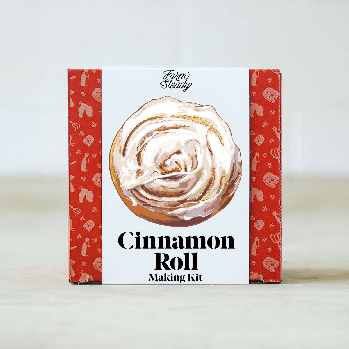 Homemade cinnamon roll making kit for easy baking