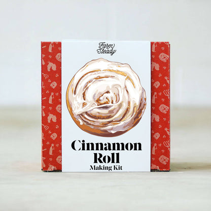 Homemade cinnamon roll making kit for easy baking
