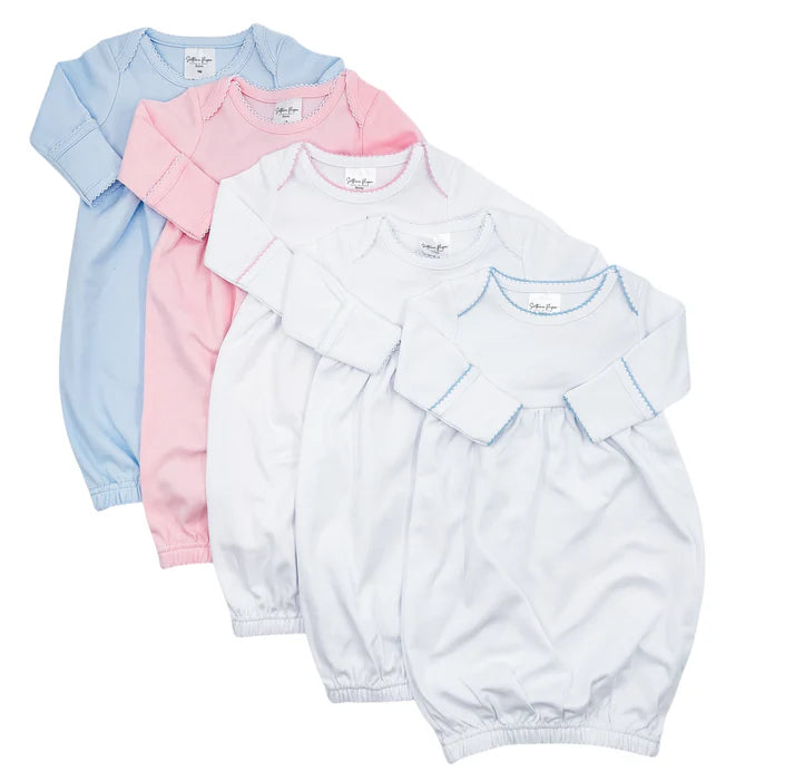 Baby Gown with Picot Trim
