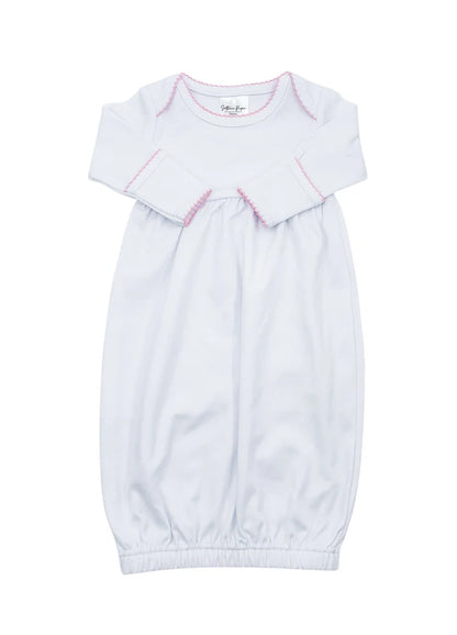 Baby Gown with Picot Trim