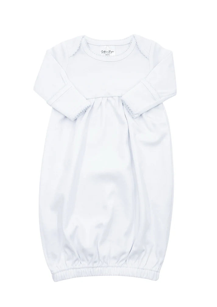 Baby Gown with Picot Trim