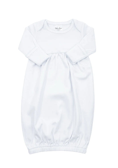 Baby Gown with Picot Trim