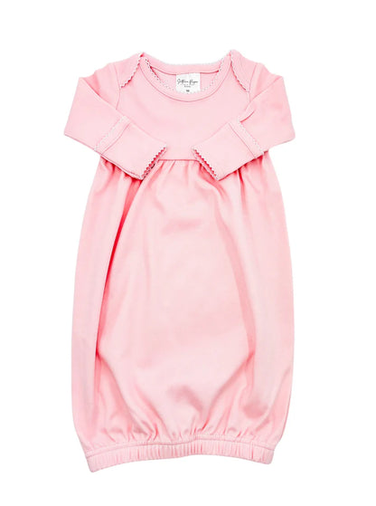 Baby Gown with Picot Trim