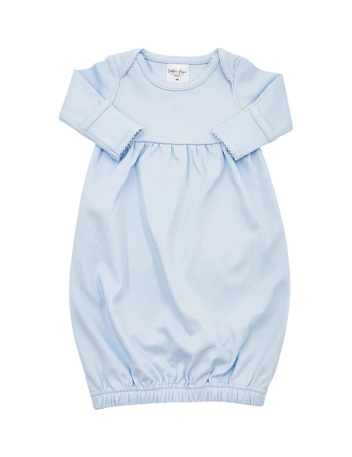 Baby Gown with Picot Trim