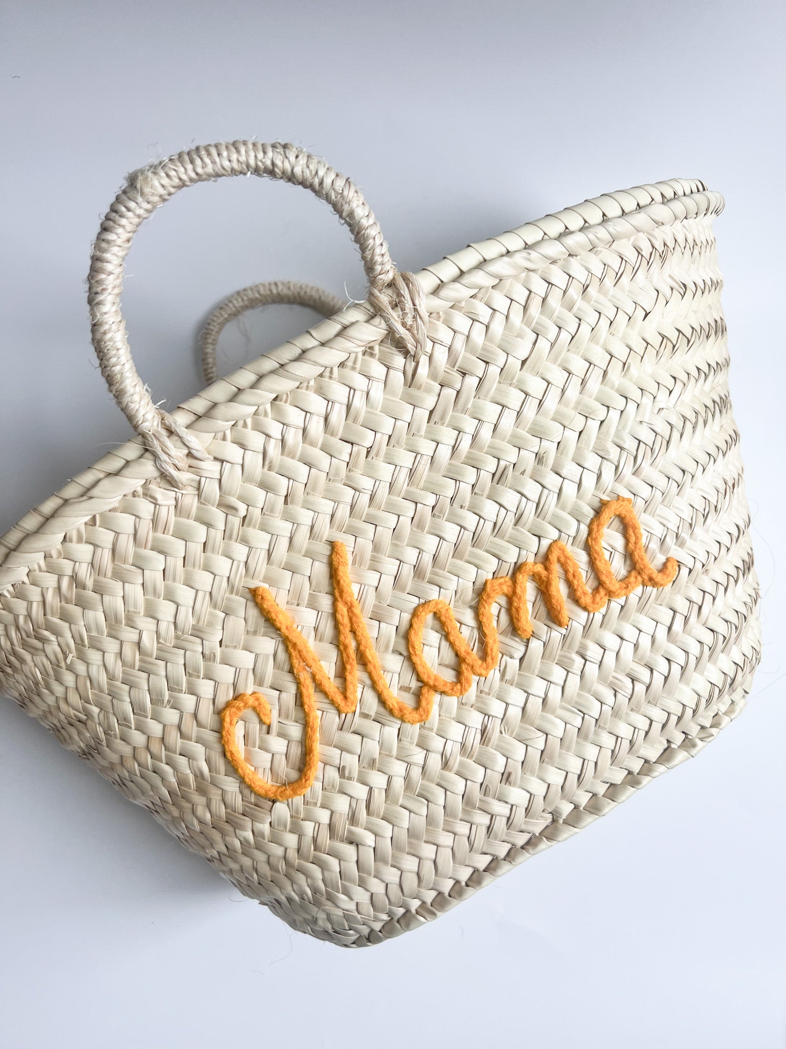 Hand Stitched Moroccan Straw Totes - In Stock, Ready to Ship