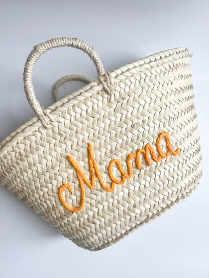 Hand Stitched Moroccan Straw Totes - In Stock, Ready to Ship
