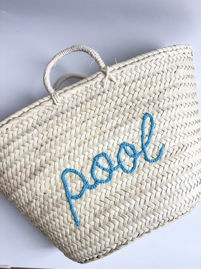 Hand Stitched Moroccan Straw Totes - In Stock, Ready to Ship