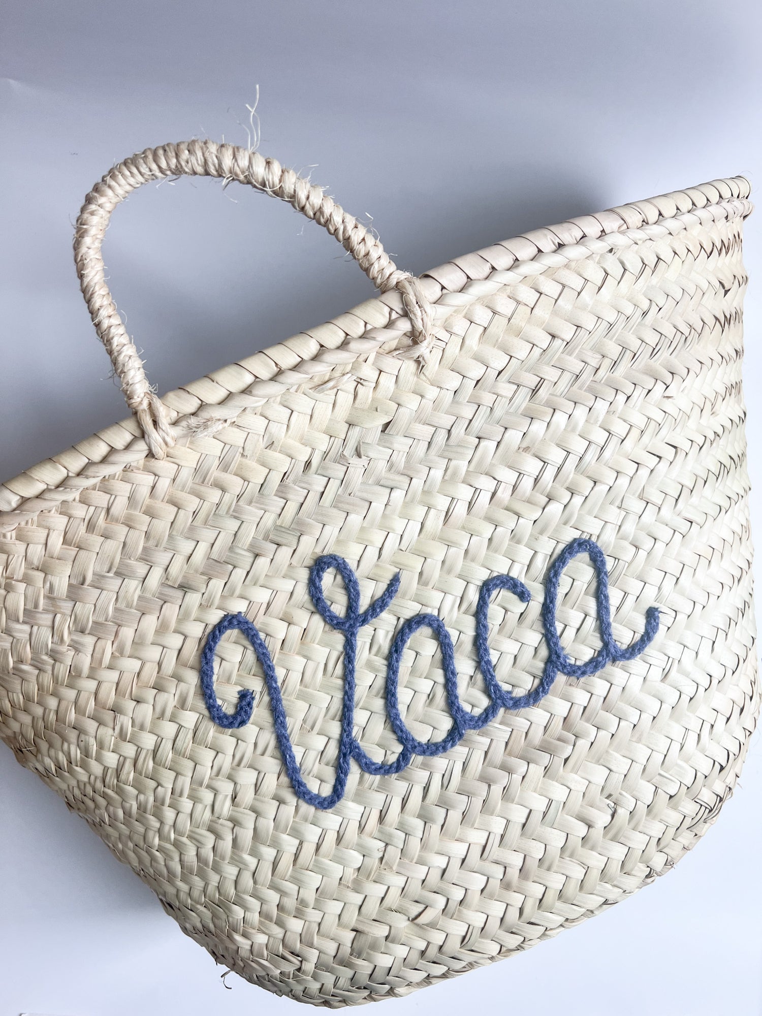 Hand Stitched Moroccan Straw Totes - In Stock, Ready to Ship