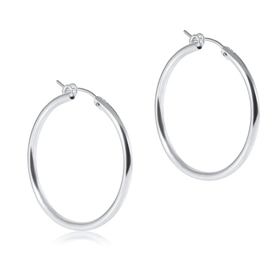 Enewton Round Sterling 1.25" Hoop - Smooth