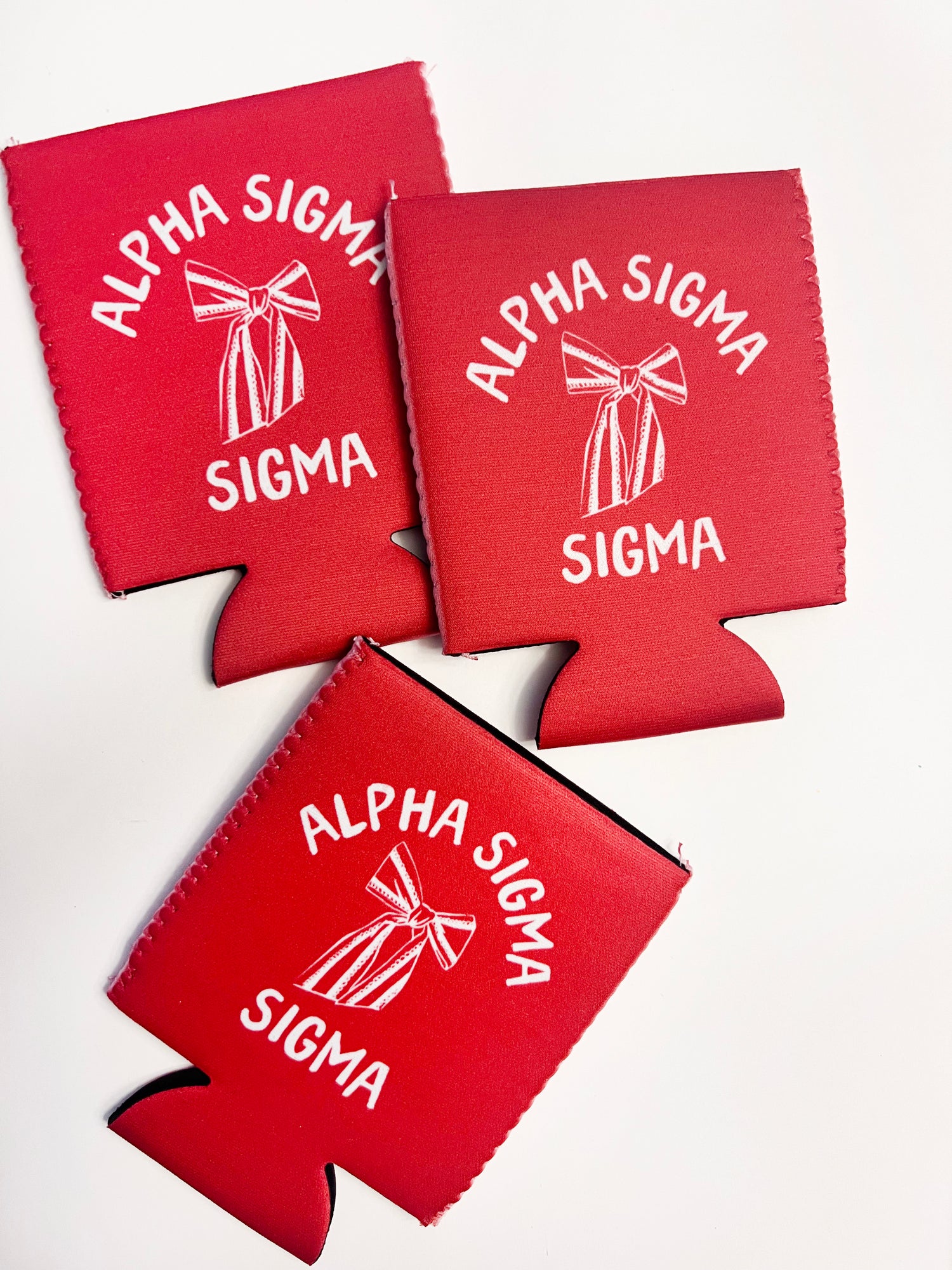 Alpha Sigma Alpha Can Coolers Set of 3 - FINAL SALE