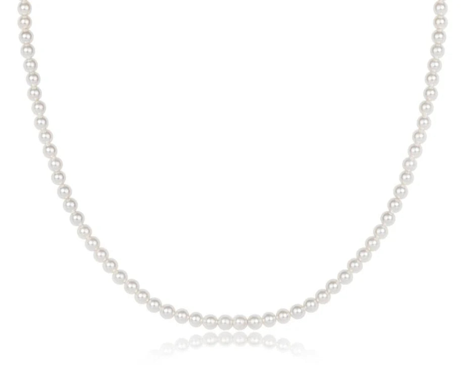 Enewton 17" Choker Beaded - Classic Pearl 3mm