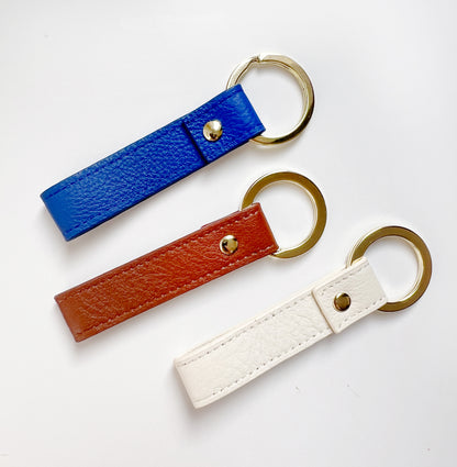 Leather Card Holder + Key Ring - Foil Stamped