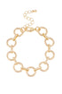 Juliette shiny gold charm collector bracelet base for personalized jewelry