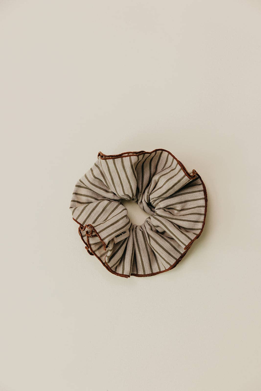 KAXI Brown and Tan striped corset scrunchie