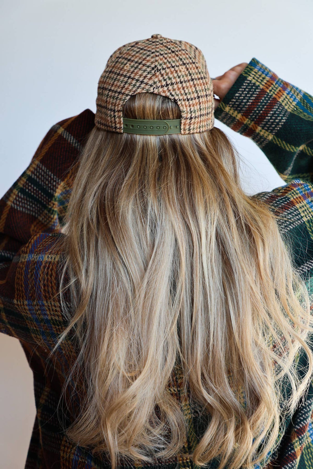 KAXI tweed Bad Hair Day trucker hat back view