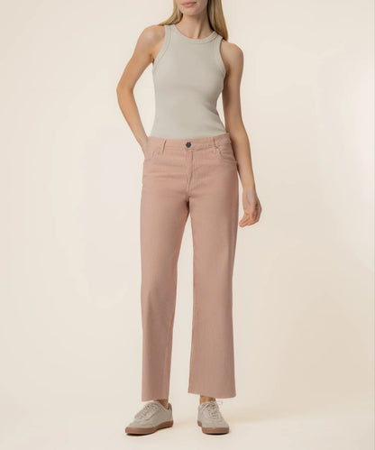 KUT Charlotte high rise wide leg jeans front view