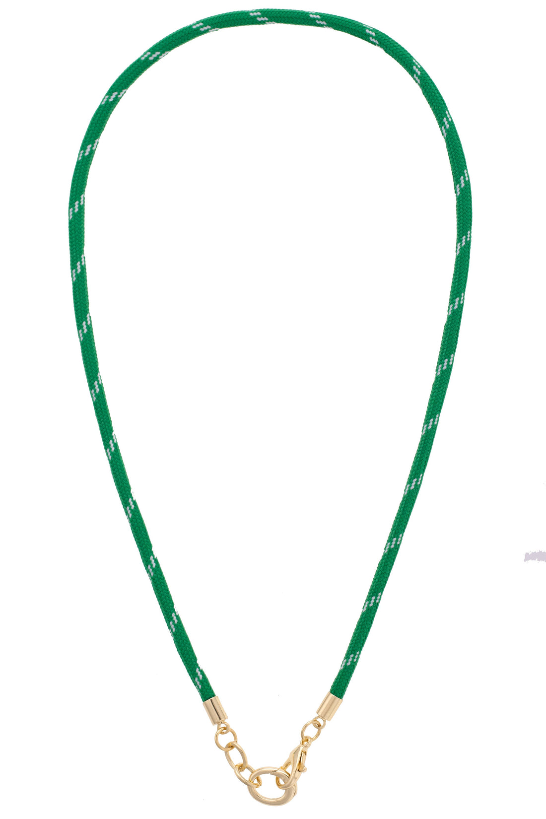 Kelly green Goldie paracord charm necklace for women