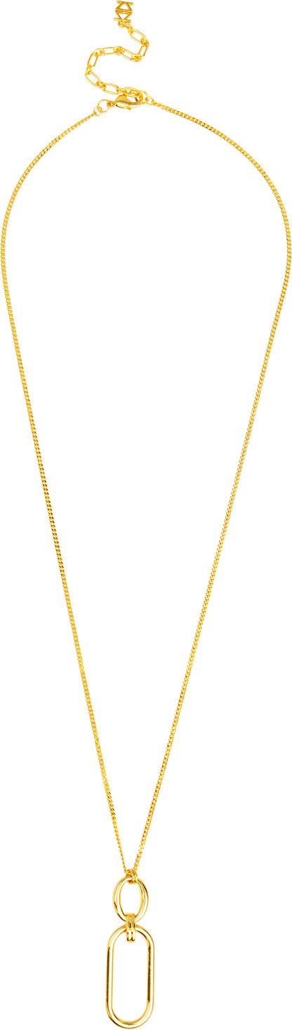 Gold Filled Drop Pendant Necklace