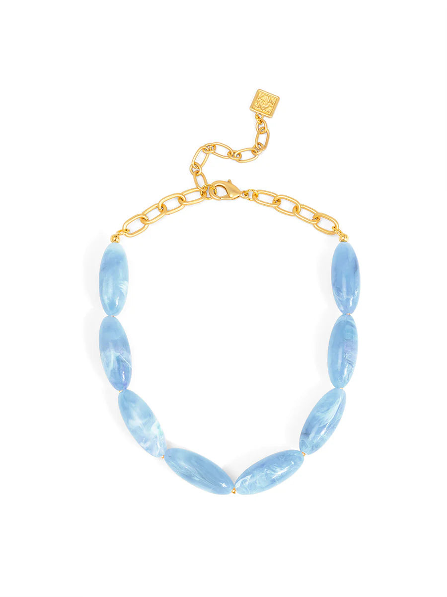 Glossy Resin Collar Necklace Fashion Jewelry