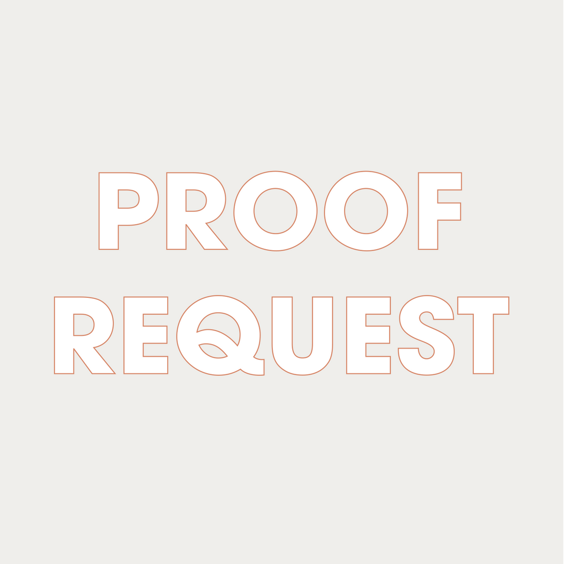 PROOF REQUEST FEE