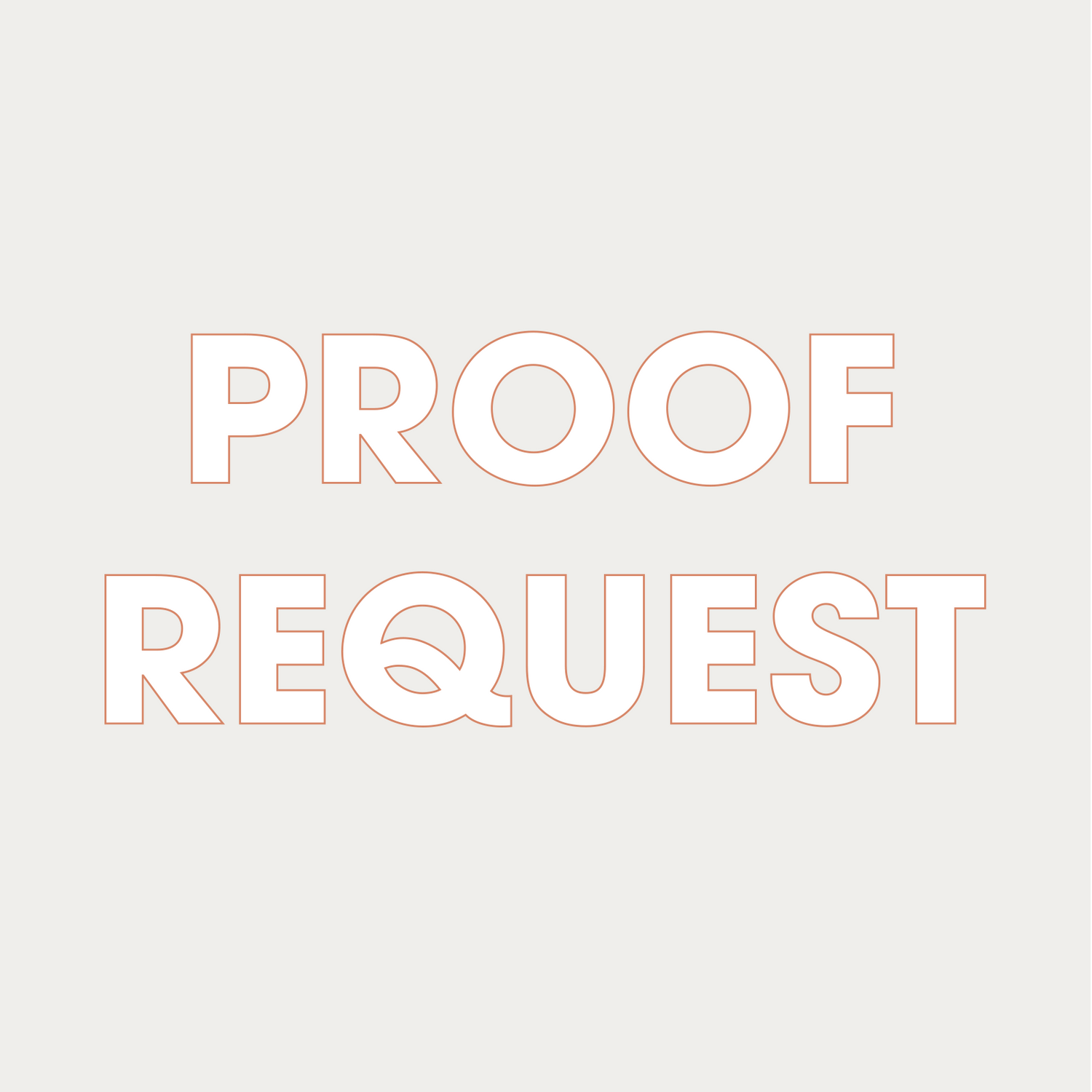 PROOF REQUEST FEE