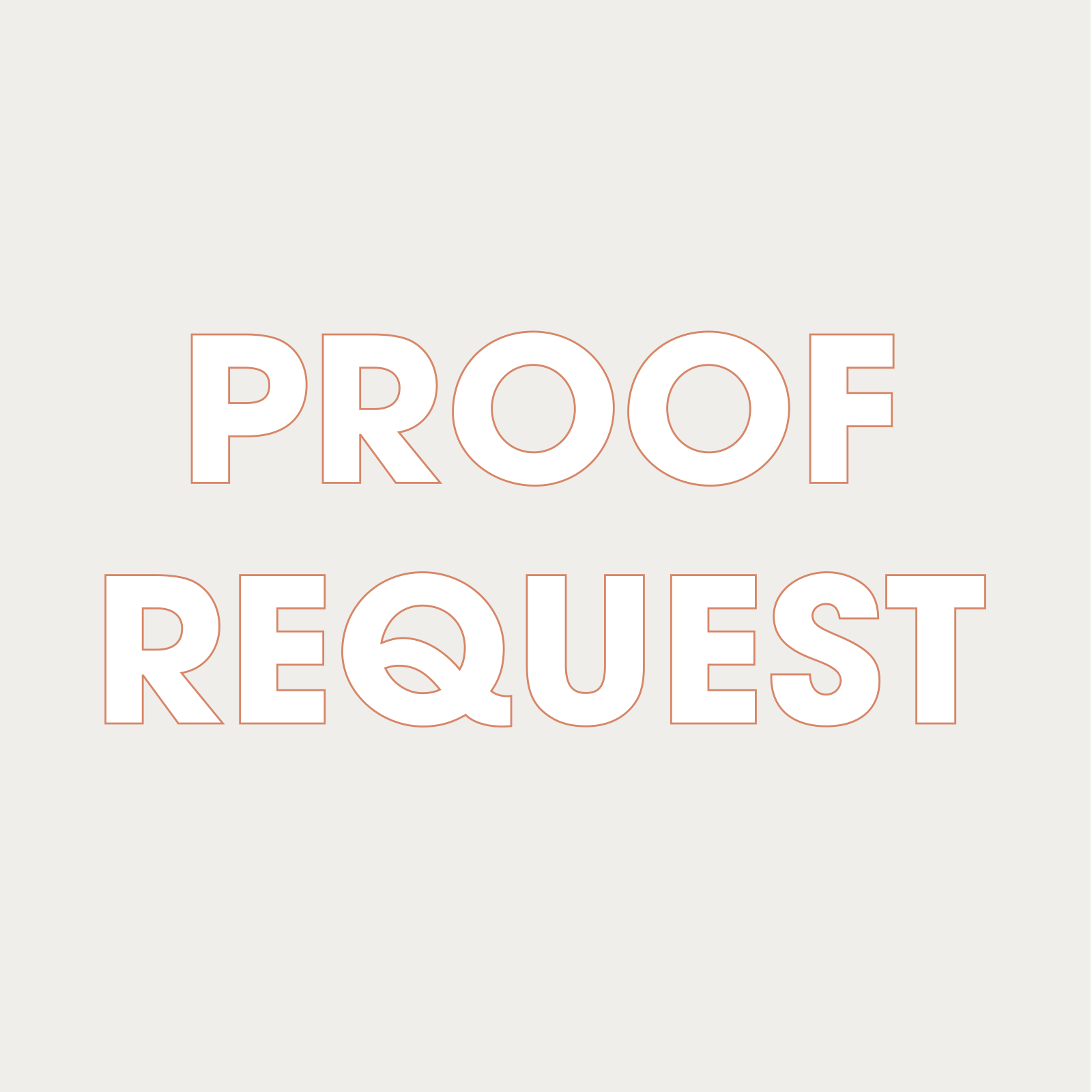 PROOF REQUEST FEE