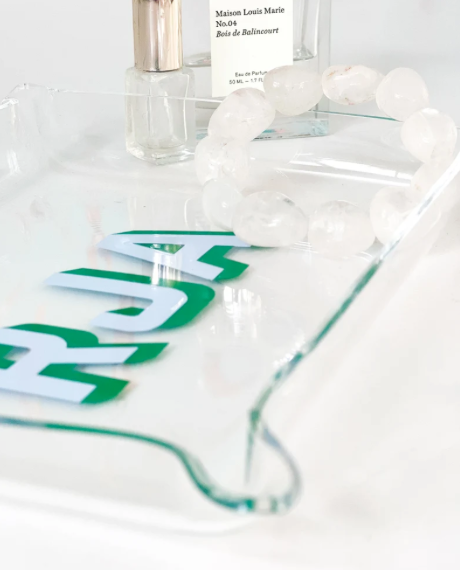 Acrylic Catchall Tray with Monogram