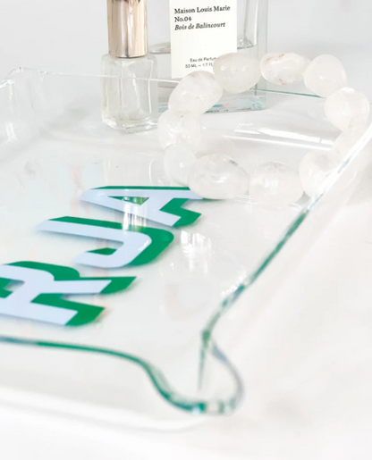 Acrylic Catchall Tray with Monogram