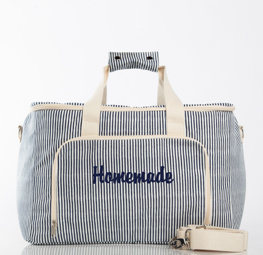 Stripes Box Cooler in Navy