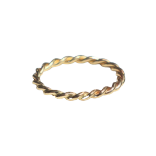 Enewton Classic Gold Twisted Thin Band Ring
