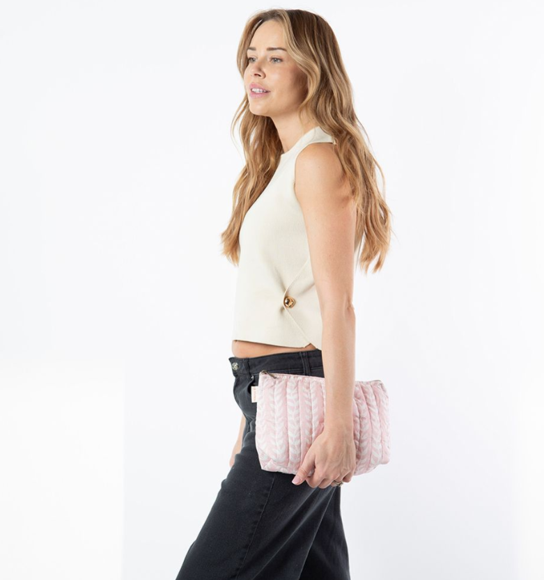 Block Print Clutch